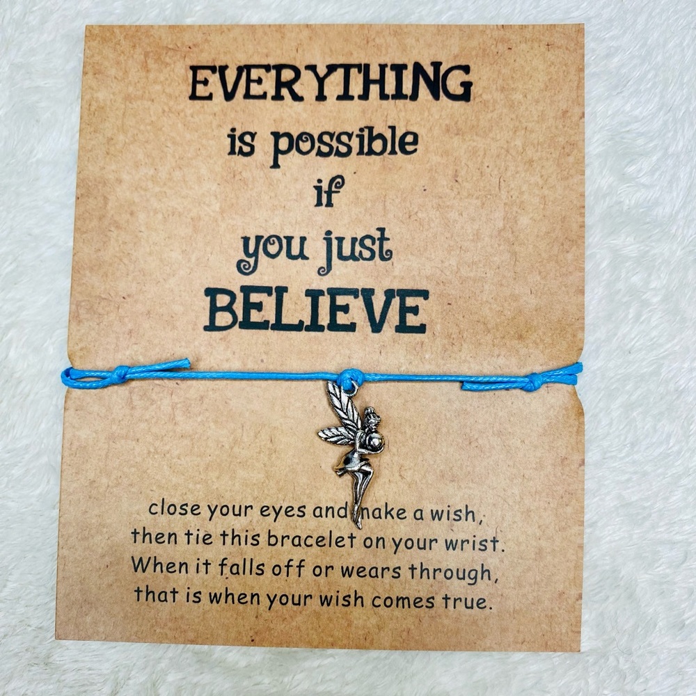 Make a Wish fairy bracelet Disney tinker bell holiday gift